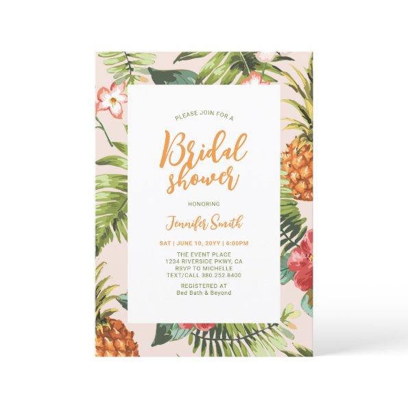 Tropical Floral Bridal Wedding Shower