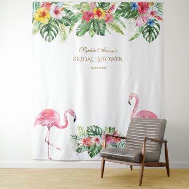 Tropical Flowers  Photo Booth Prop Tapestry