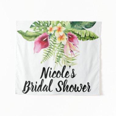 Tropical Flowers Floral Bouquet  Tapestry