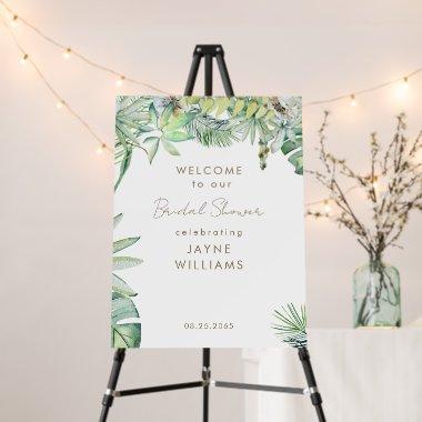 Tropical Foliage Beach  Welcome II Foam Board