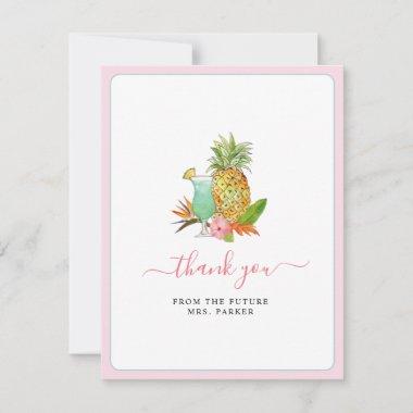 Tropical fruit Bridal shower Thank You Invitations