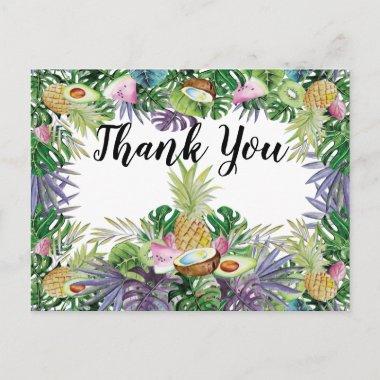 Tropical Fruit | Greenery Party Thank You PostInvitations