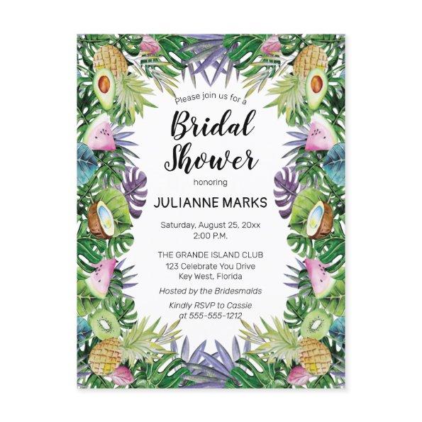 Tropical Fruit | Greenery Summer  Invitation Post