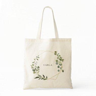 Tropical Green Leaves Tote Bag