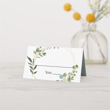 Tropical Green Leaves Wedding Place