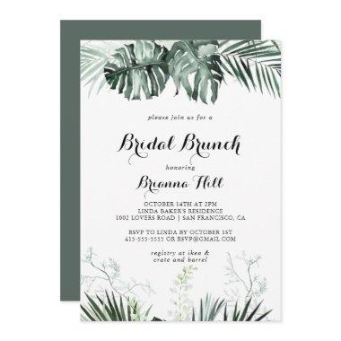 Tropical Greenery Bridal Brunch