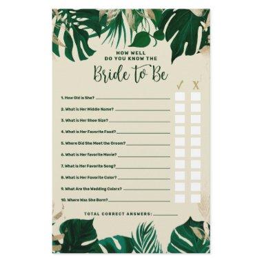 Tropical How Well Do You Know  Game