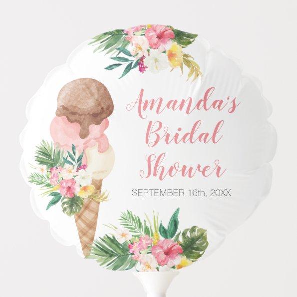 Tropical Ice Cream Floral  Balloon