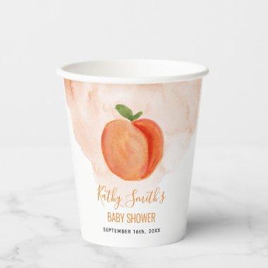 Tropical Ice Cream Floral Bridal Shower Paper Cups