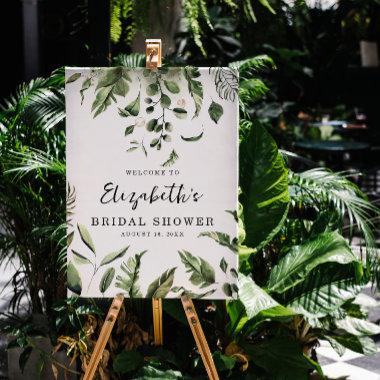 Tropical Jungle Bridal Shower Welcome Sign