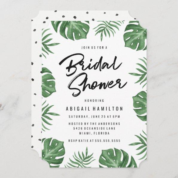 Tropical Leaves | Bridal Shower Invitations