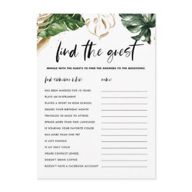 Tropical Leaves Find The Guest Shower Game