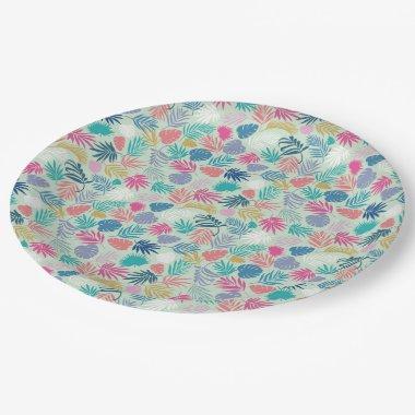 Tropical Leaves Paper Plate