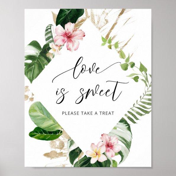 Tropical Love is sweet take a treat Poster