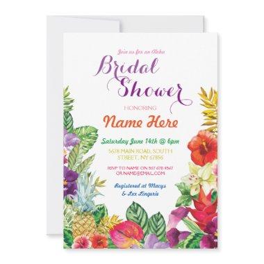 Tropical Luau Aloha  Invite