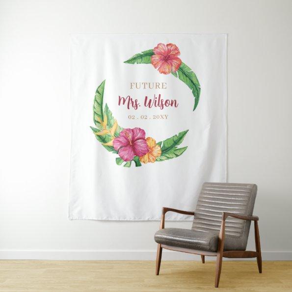 Tropical Luau Hibiscus  Backdrop