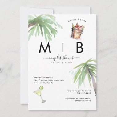 Tropical Margaritas & Beer Couples Wedding Save The Date