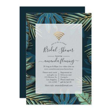 Tropical Night Virtual Shower Invitations