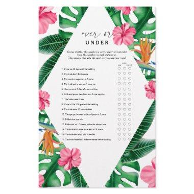 Tropical - Over or under  game