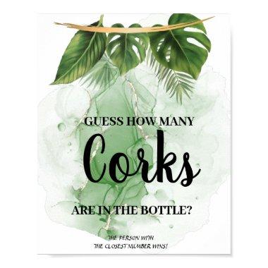 Tropical Palm How Many Corks  Game Poster