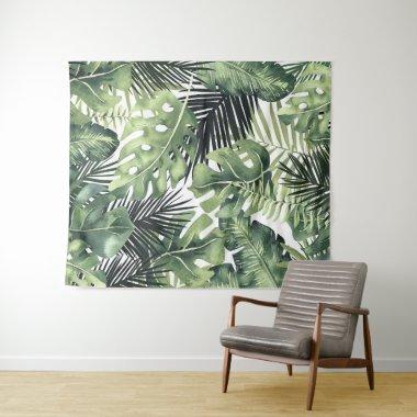 Tropical Palm Leaves Island Paradise Backdrop