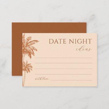 Tropical Palm Tree Terracotta Date Night Ideas Enclosure Invitations