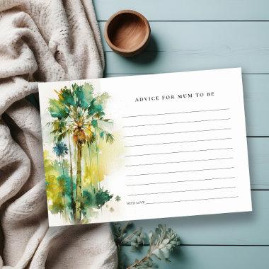 Tropical Palm Trees Advice For Mum Baby Shower Enclosure