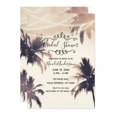 Tropical Palm Trees & Lights Cream