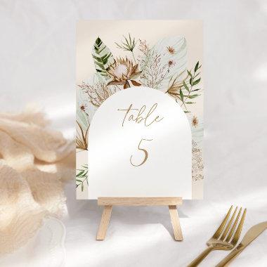 Tropical pampas grass table number