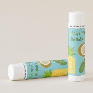 Tropical Pineapple All Occasion Personalized Lip Lip Balm