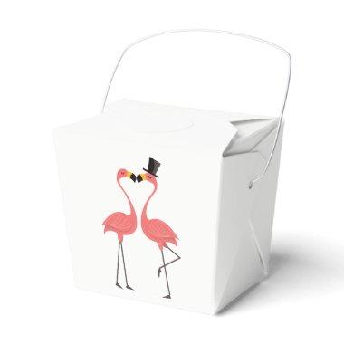 Tropical Pink Flamingo Wedding Party Summer Favor Boxes