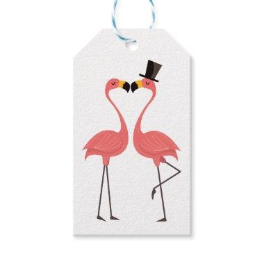 Tropical Pink Flamingo Wedding Party Summer Gift Tags