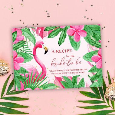 Tropical Pink Summer Bridal Shower Enclosure Invitations