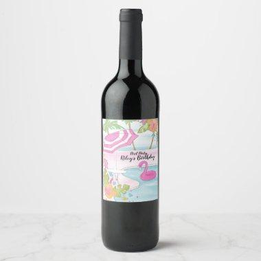 Tropical Pool Wine Label