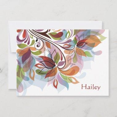 Tropical Rainbow Personalized Stationery NoteInvitations
