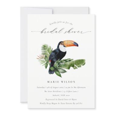 Tropical Rainforest Taucon Bridal Shower Invite