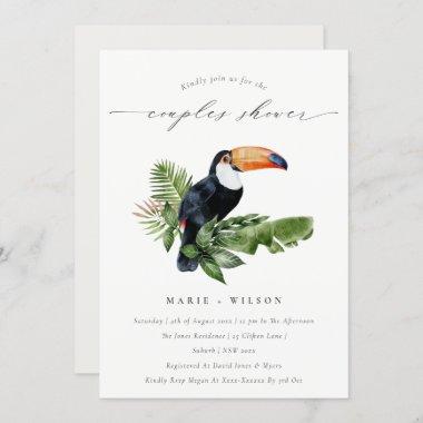 Tropical Rainforest Toucan Couples Shower Invite