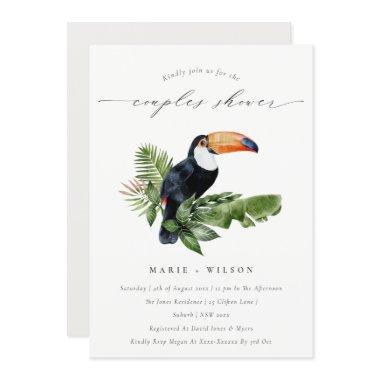 Tropical Rainforest Toucan Couples Shower Invite