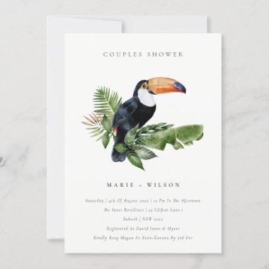 Tropical Rainforest Toucan Couples Shower Invite