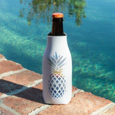 Tropical Sunset Beach Party Coastal Bottle Cooler