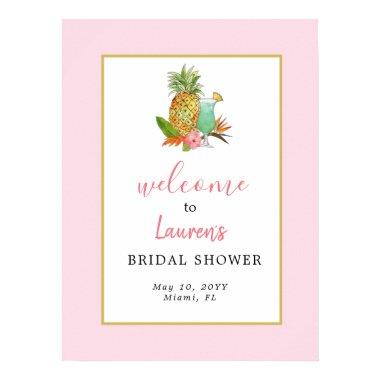 Tropical Theme  Welcome Poster