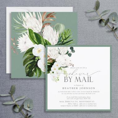 Tropical Watercolor Bridal Shower by Mail Invitations