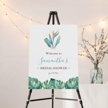 Tropical Watercolor Flower  Welcome Foam Board