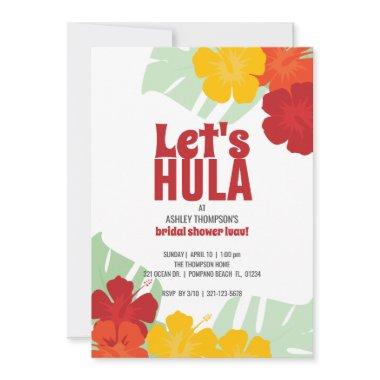 tropical wedding BRIDAL SHOWER classic luau Invitations