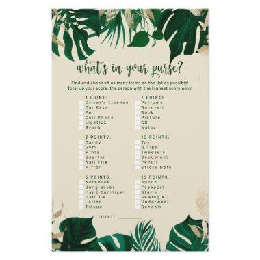 Tropical What's in Your Purse  Game