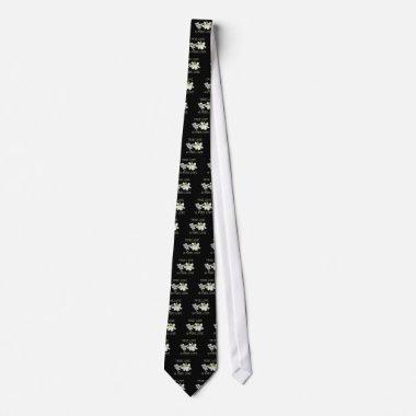 True Love is Pure Love (White Easter Lilies) Neck Tie