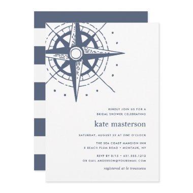 True North | Nautical Bridal Shower Invitations