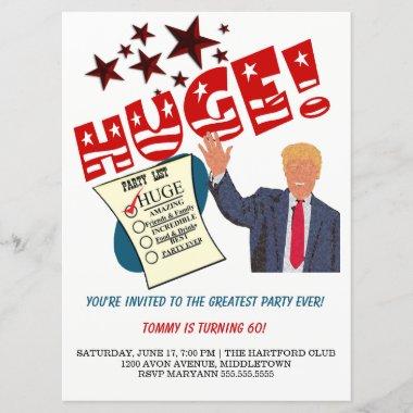 Trump Greatest Party Ever Celebrate HUGE Party Invitations
