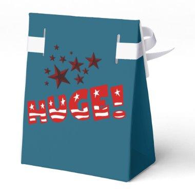 Trump HUGE Party Celebration Blue Thank You Favor Boxes