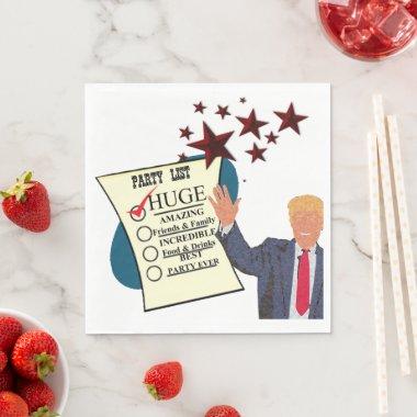 Trump HUGE Party Celebration Cocktail Party Paper Napkins